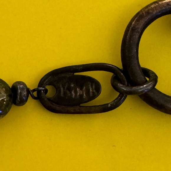 Vintage 90s Y2K Gothic Floral Beaded Inspirational Long Necklace - Picture 13 of 13